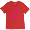 this mom hugs kiss es V-Neck Tee