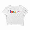 Luxury As A Croad Concept Crop Top