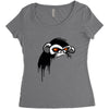 MONKEY KING Women's Triblend Scoop T-shirt