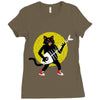 rock cat Ladies Fitted T-Shirt