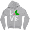 love christmas trending Zipper Hoodie