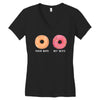 your wife my wife donuts Women's V-Neck T-Shirt