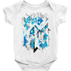blue vectorfunk Baby Onesie