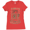 be aware of the spy crowave Ladies Fitted T-Shirt