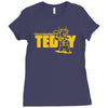 touchdown teddy Ladies Fitted T-Shirt