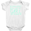 i ski like a girl Baby Onesie