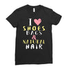 shoes bags natural hair Ladies Fitted T-Shirt