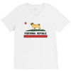 colifornia republic parody pugfornia republic V-Neck Tee