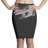 corvette c6 racing race gt endurance master car auto usa muscle Pencil Skirts
