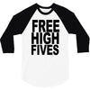 free high fives t shirt x large funny humor geek awesome highfive cool 3/4 Sleeve Shirt