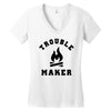 Trouble Maker Women's V-Neck T-Shirt