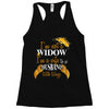 i'm not a widow i'm a wife to a husband with wings Racerback Tank