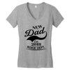 New Dad 2018 Rokie Dept. Women's V-Neck T-Shirt