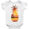 pineapple and beach Baby Onesie