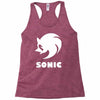 sonic uomo donna bambino sega videogames Racerback Tank