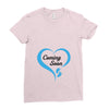 coming soon baby boy maternity design Ladies Fitted T-Shirt
