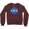 lies nasa logo Crewneck Sweatshirt