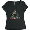 zelda item triforce Women's Triblend Scoop T-shirt
