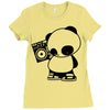 panda Ladies Fitted T-Shirt