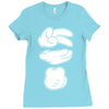 disney mens t shirt paper rock scissors mickey disneyland funny Ladies Fitted T-Shirt
