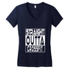 crossfit, straight outta Women's V-Neck T-Shirt
