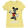 mickey mouse la face cachee en Ladies Fitted T-Shirt