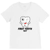First Tooth Date V-Neck Tee
