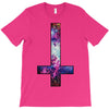 inverted galaxy cross funny  religion banter space fashion new T-Shirt