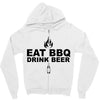 eat bbq drink beer Zipper Hoodie