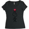 Japanese Love Women's Triblend Scoop T-shirt