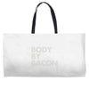 body by bacon Weekender Totes