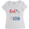 4th of July Women's Triblend Scoop T-shirt