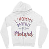 l homme parfait est motard Zipper Hoodie