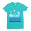 beach Ladies Fitted T-Shirt
