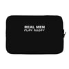 real men play rugby Laptop sleeve