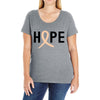 Hope Uterine Cancer Awareness Ladies Curvy T-Shirt