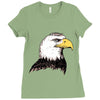 bald eagle Ladies Fitted T-Shirt