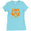 biohazard splat Ladies Fitted T-Shirt