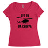 get to da choppa Women's Triblend Scoop T-shirt