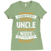 Super Cool Uncle Of A Freaking Awesome Niece Ladies Fitted T-Shirt