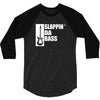 bass guitar funny music t shirt slappin da bass t shirt gifts for dad 3/4 Sleeve Shirt