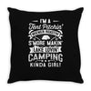love love love camping! Throw Pillow