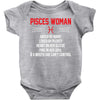 Pisces Woman Baby Onesie