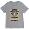 Never Underestimate the Strength of a Childhood Cancer Warrior V-Neck Tee