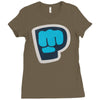 pewdiepie the blue brofist Ladies Fitted T-Shirt