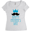 happy father's day 2 Women's Triblend Scoop T-shirt