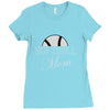 softball mom sequins Ladies Fitted T-Shirt