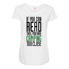 if you can read this, you are camping too close Maternity Scoop Neck T-shirt