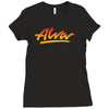 new alva skateboard skate decks logo Ladies Fitted T-Shirt