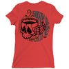 death before decaf white Ladies Fitted T-Shirt